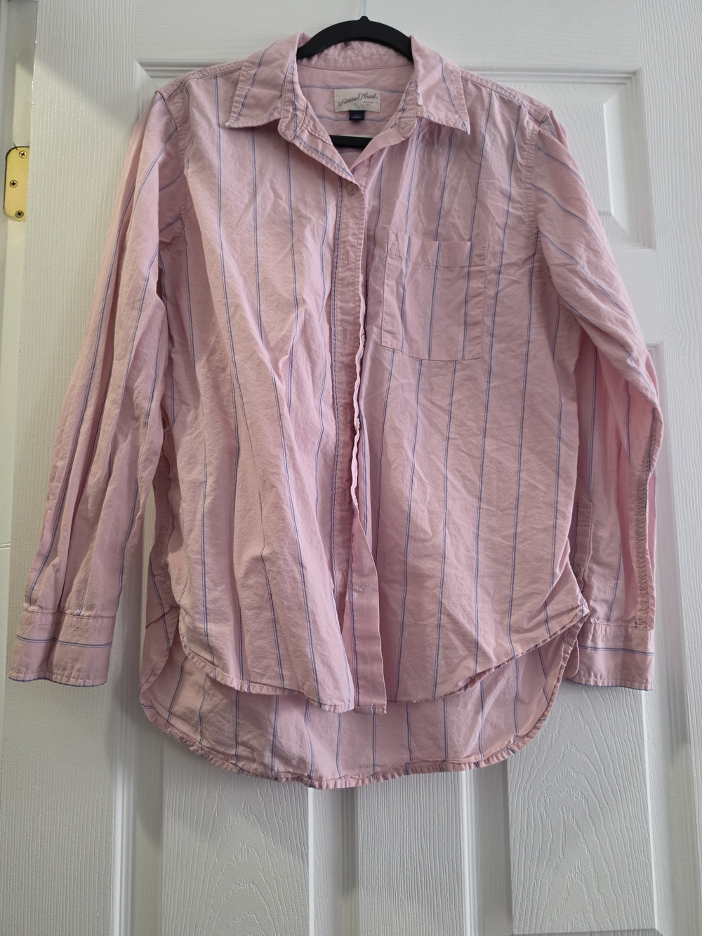 Universal Thread Pink Striped Button-Down Shirt